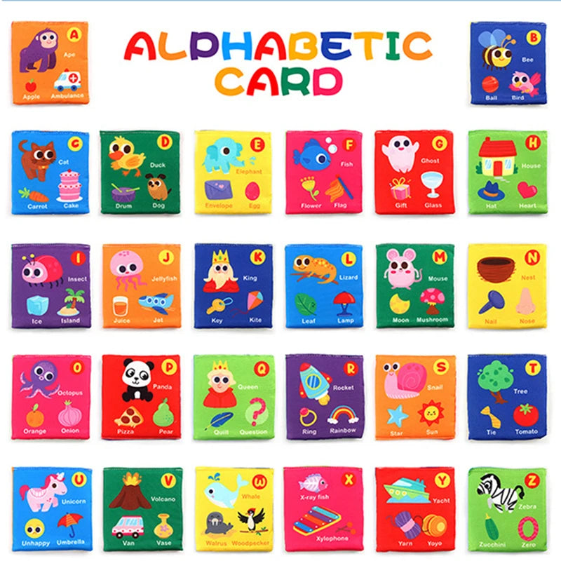 Baby Cloth Book Soft Flash Cards