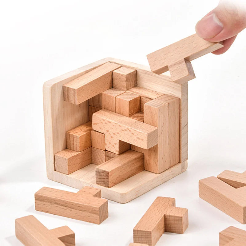 Magic Box T Shaped Puzzle IQ Logic Cube Toy