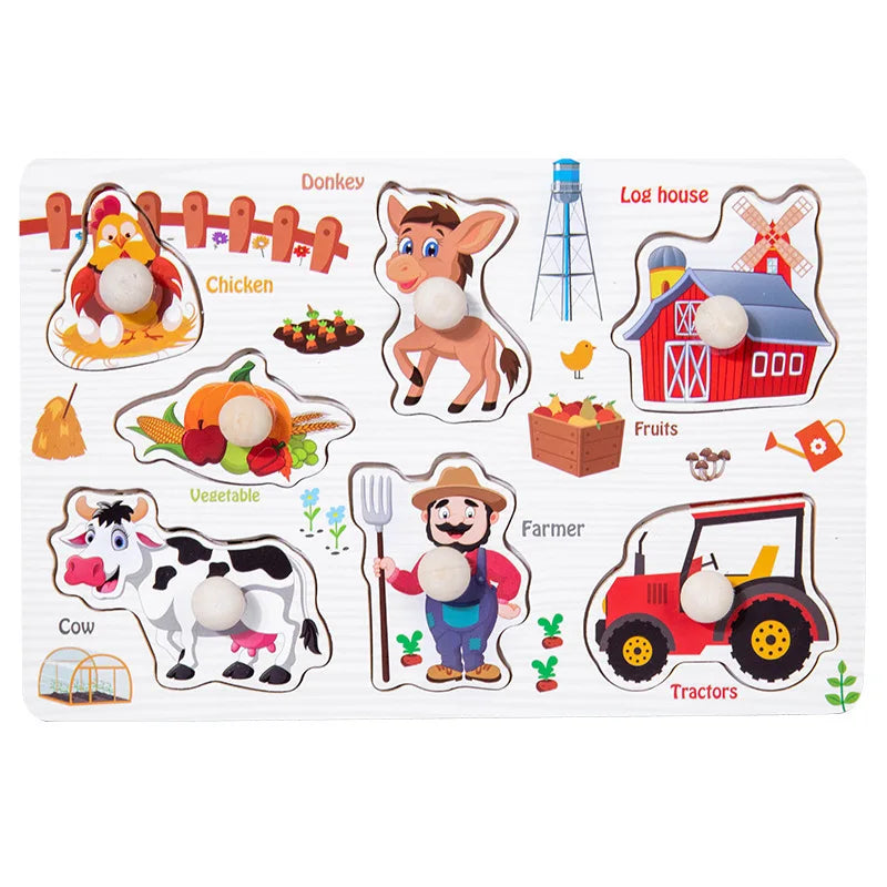 ABC Alphabet Number Shape Matching Board Game Toy