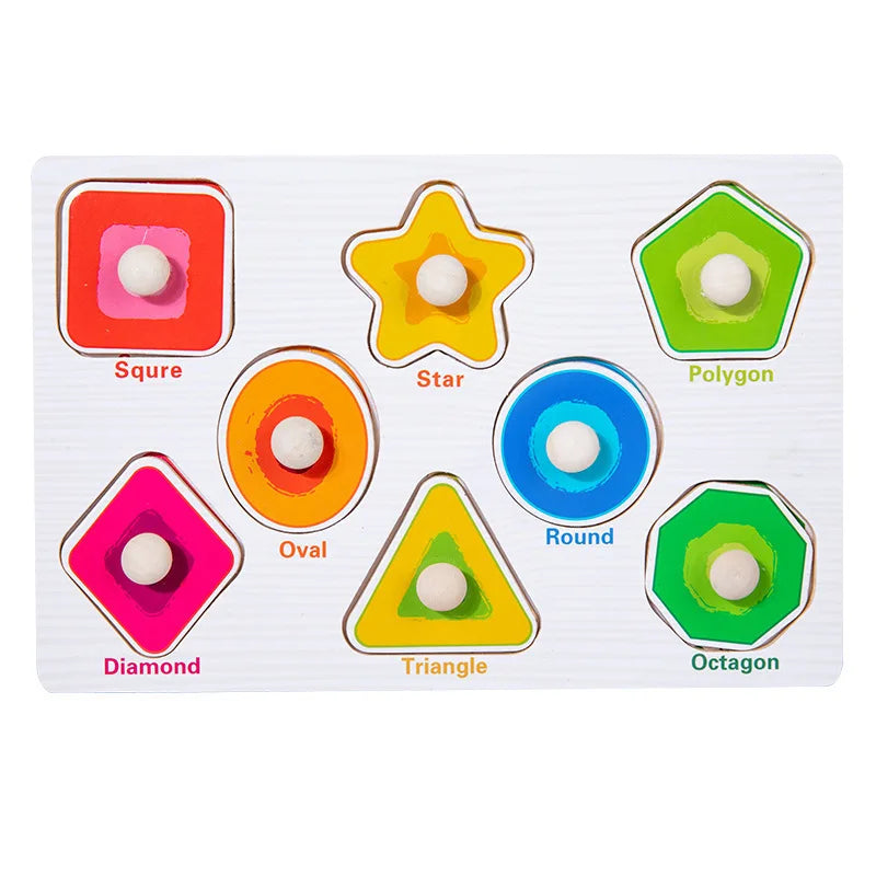 ABC Alphabet Number Shape Matching Board Game Toy