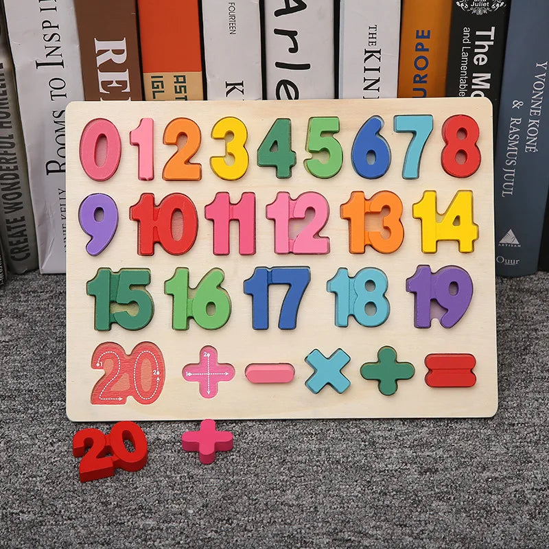 ABC Alphabet Number Shape Matching Board Game Toy