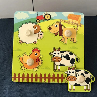 ABC Alphabet Number Shape Matching Board Game Toy