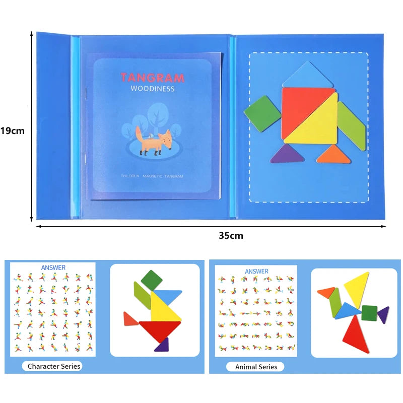 Wooden Tangram Puzzles Toy