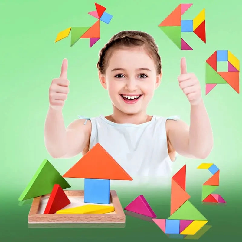 Wooden Tangram Puzzles Toy