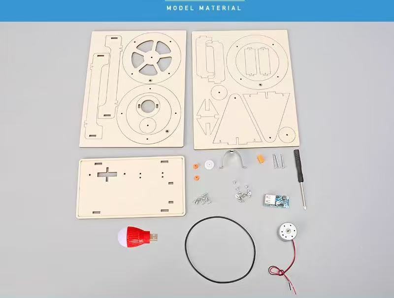 Wooden Hand Generator – Educational Science Toy for Kids