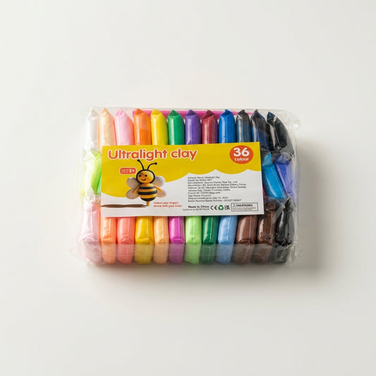 Baxter Learns to Save Air Dry Clay for Kids - Non-Toxic Soft DIY Craft Material (36 colors)