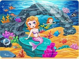60Pcs Cartoon Wooden Puzzle Toy