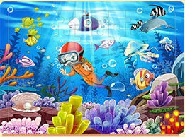 60Pcs Cartoon Wooden Puzzle Toy