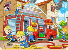 60Pcs Cartoon Wooden Puzzle Toy