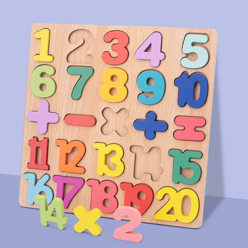 ABC Alphabet Number Shape Matching Board Game Toy