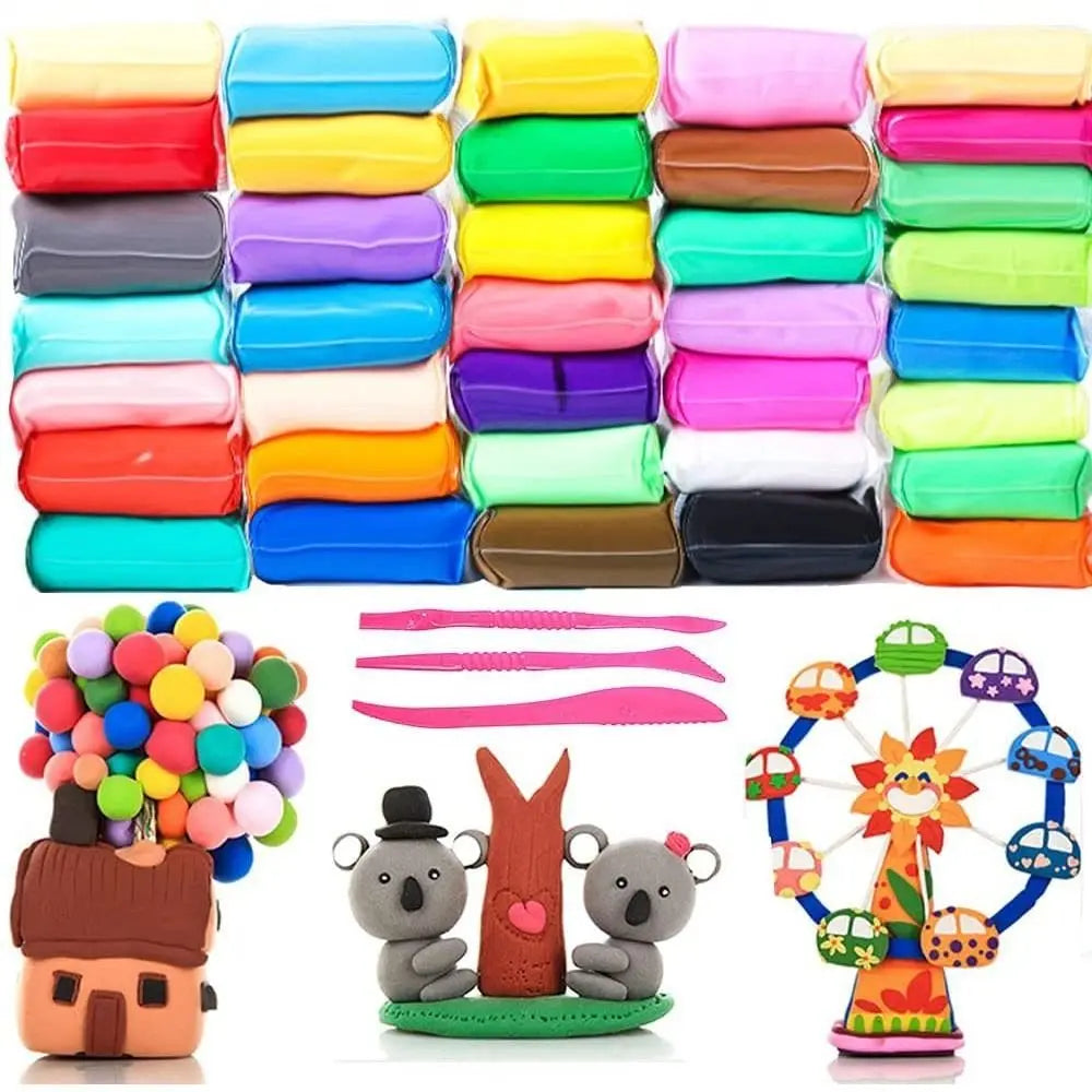 Air Dry Clay Colorful Handicrafts Kids Toys