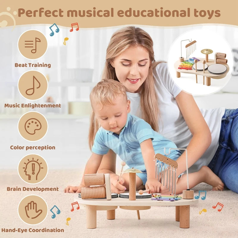 Wooden Aeolian Bells Montessori Children's Musical Toys