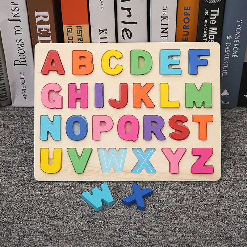 ABC Alphabet Number Shape Matching Board Game Toy