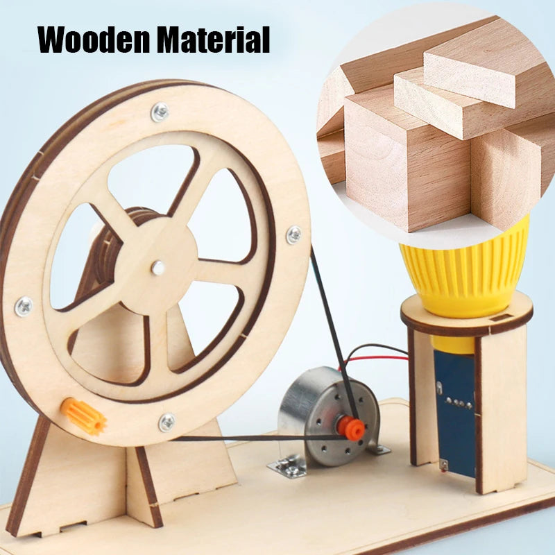 Wooden Hand Generator Kids Science Toy