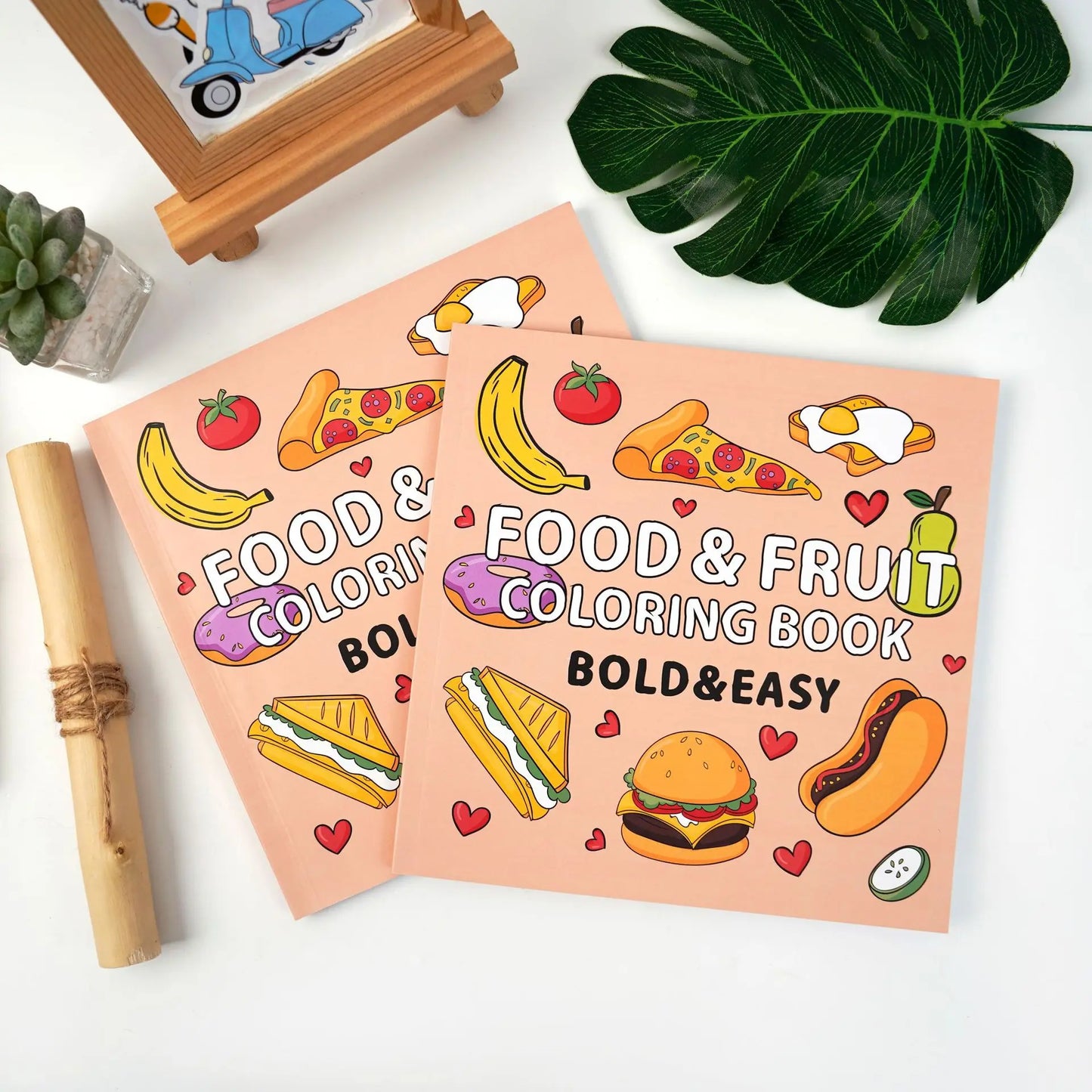 Children's Coloring Book 40 Sheets Of Food Fruit Toy
