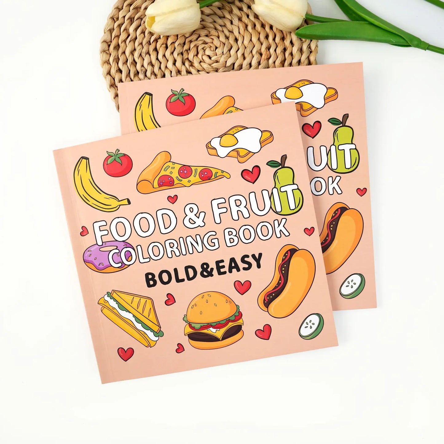 Children's Coloring Book 40 Sheets Of Food Fruit Toy