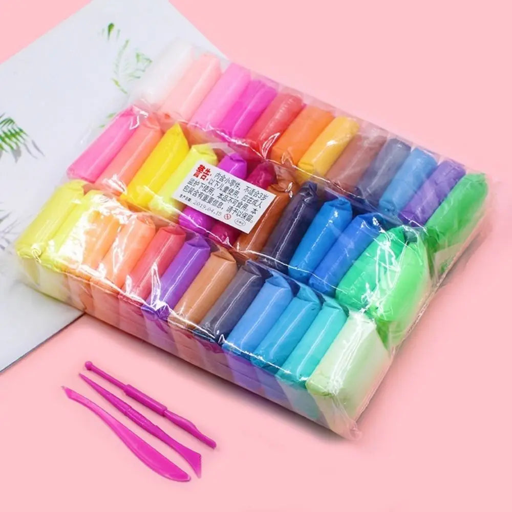 Air Dry Clay Colorful Handicrafts Kids Toys