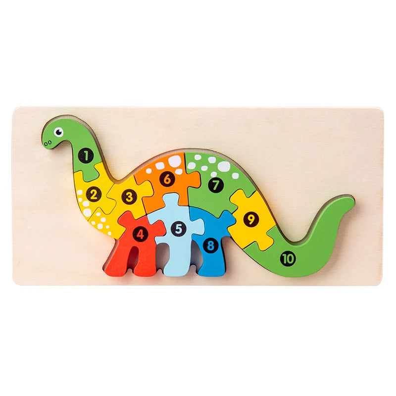 3D Stereoscopic Montessori Wooden Puzzle Toy