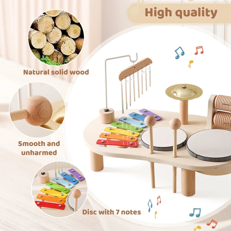 Wooden Aeolian Bells Montessori Children's Musical Toys