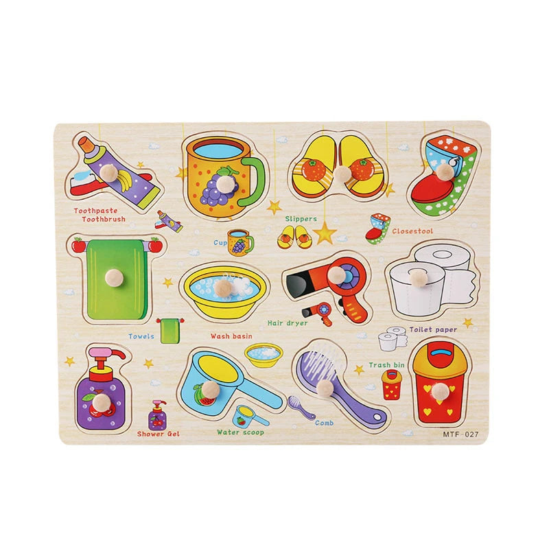 ABC Alphabet Number Shape Matching Board Game Toy