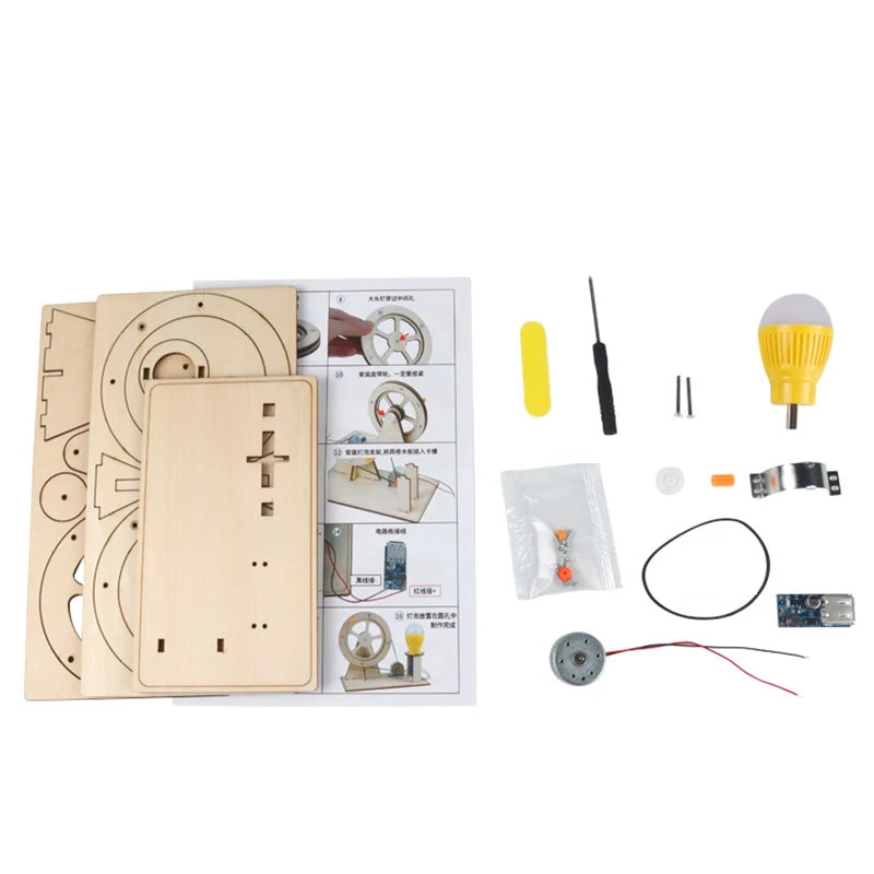 Wooden Hand Generator Kids Science Toy