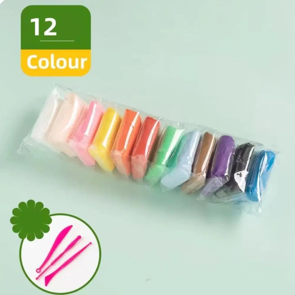 Air Dry Clay Colorful Handicrafts Kids Toys