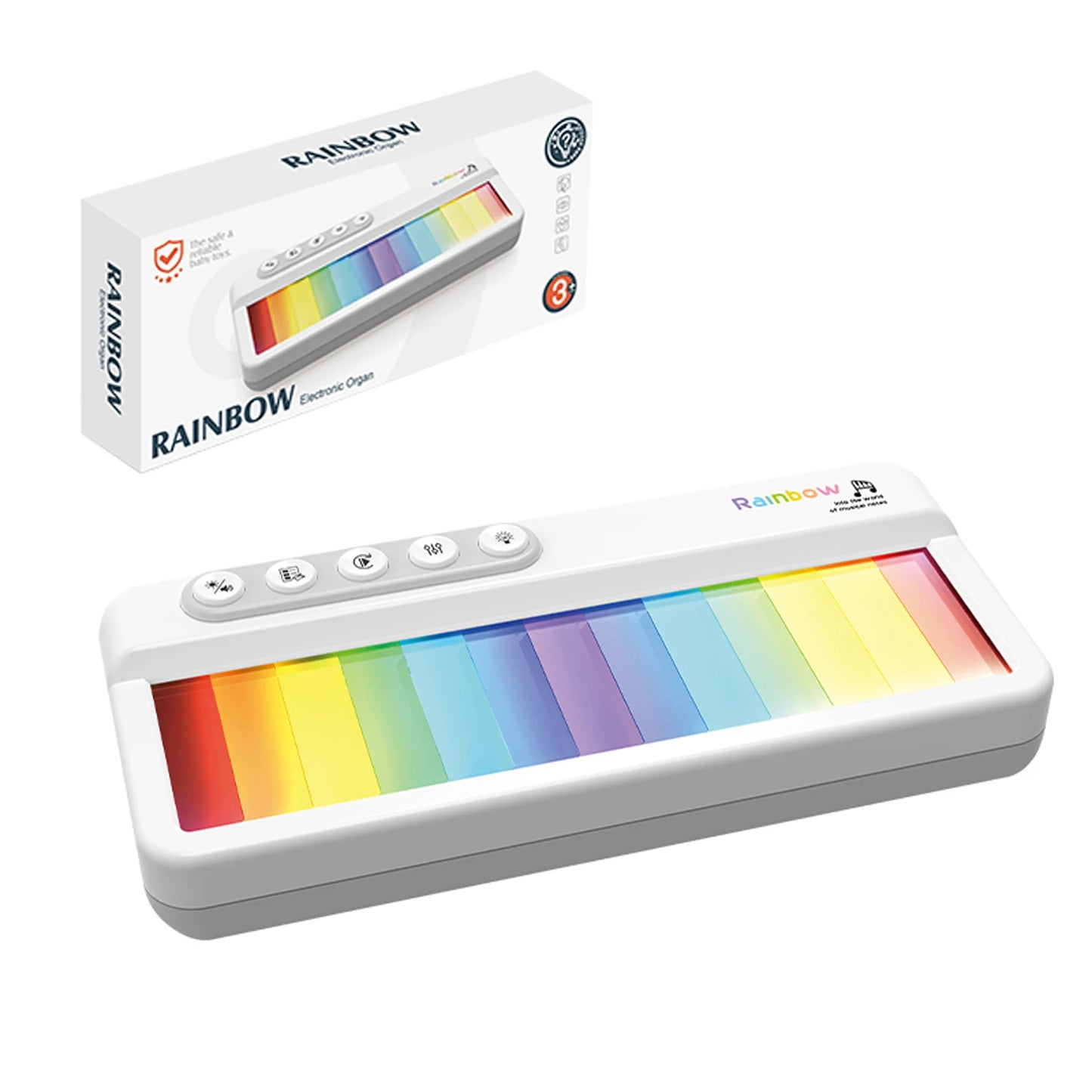 Rainbow Flashing Piano Toy