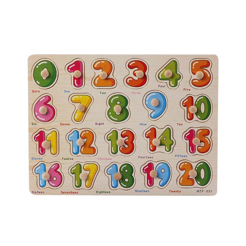 ABC Alphabet Number Shape Matching Board Game Toy
