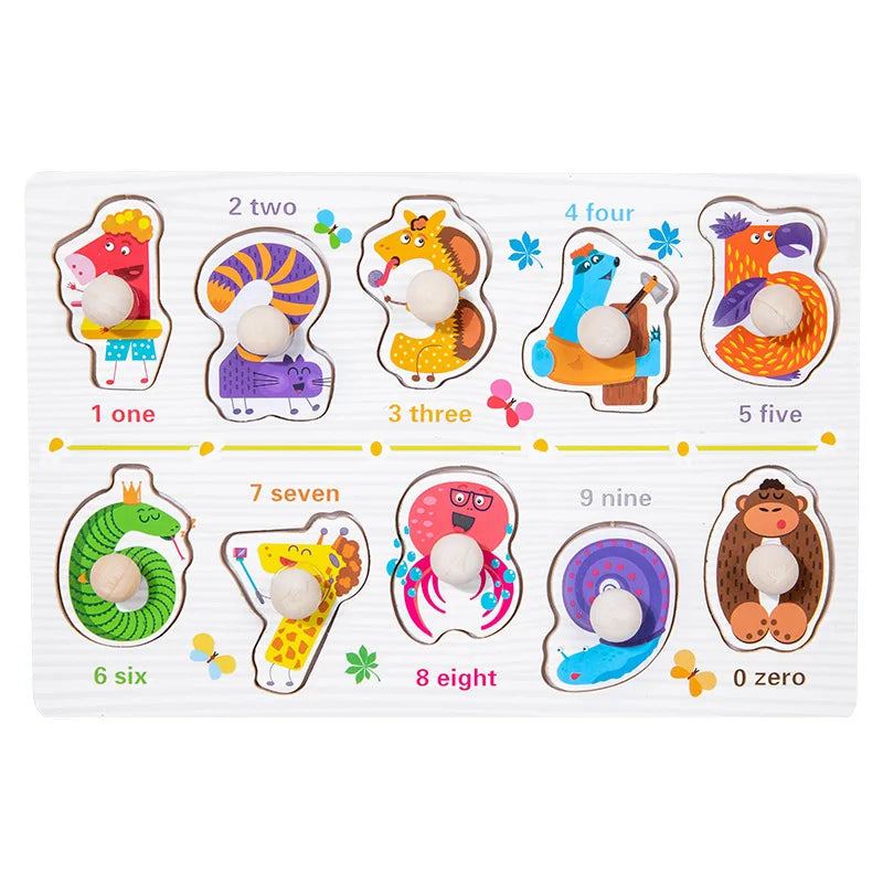 ABC Alphabet Number Shape Matching Board Game Toy