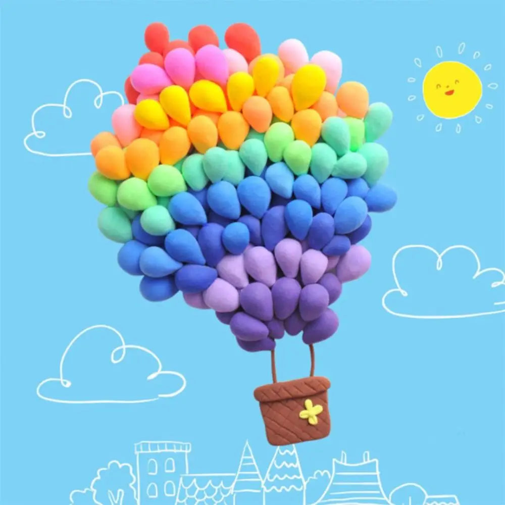 Air Dry Clay Colorful Handicrafts Kids Toys