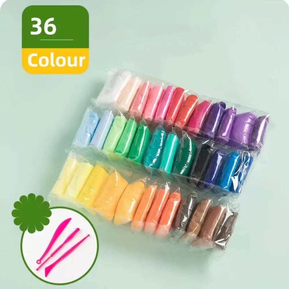 Air Dry Clay Colorful Handicrafts Kids Toys
