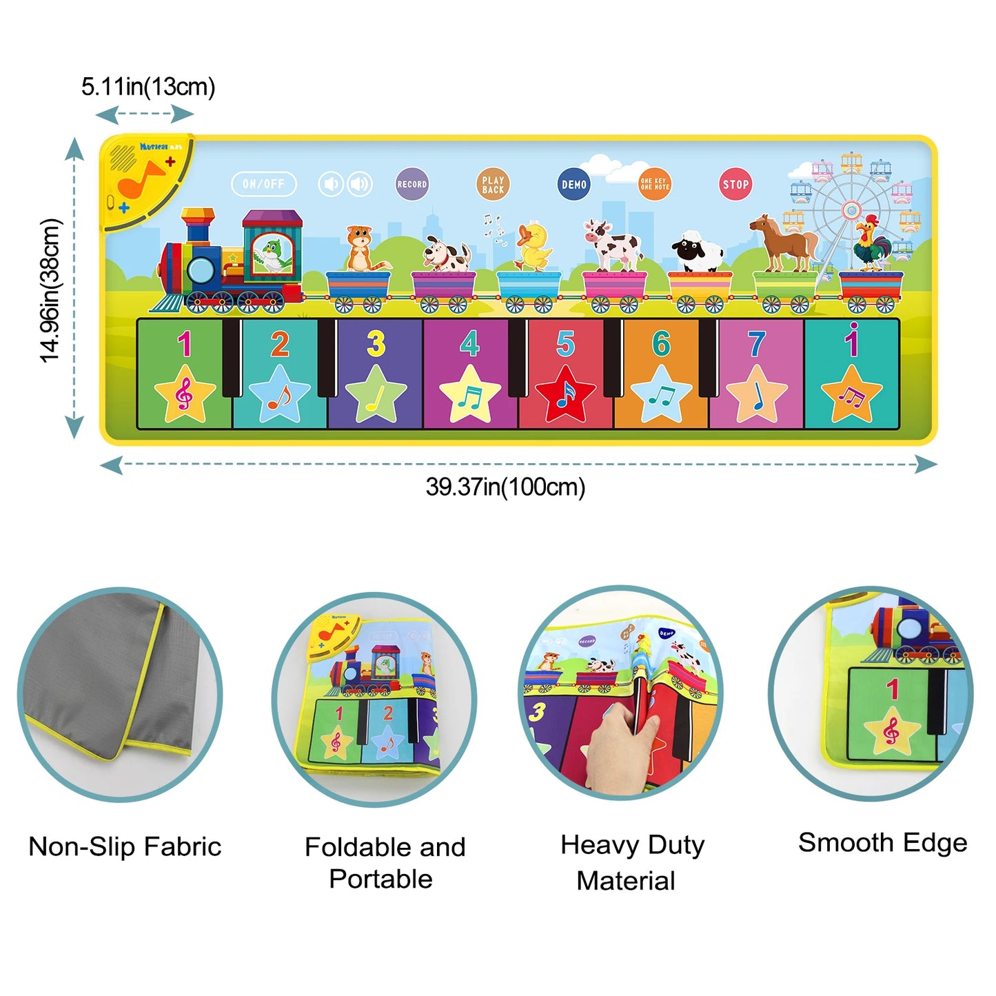Kid Animal Music Piano Mat Toy