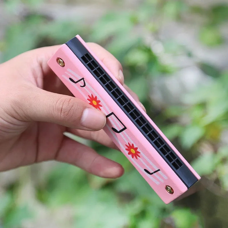 Wooden Harmonica Musical Instrument Toys