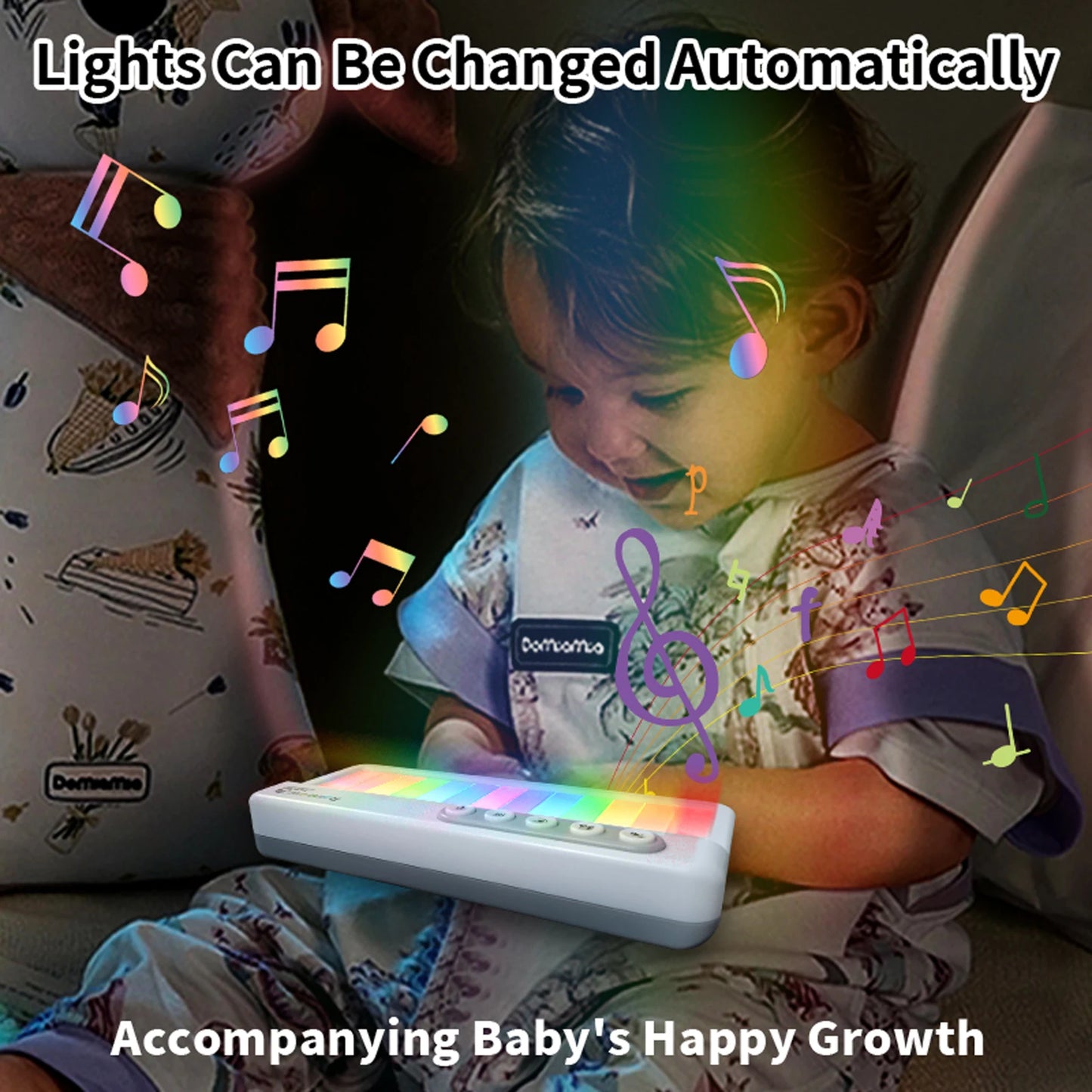 Rainbow Flashing Piano Toy