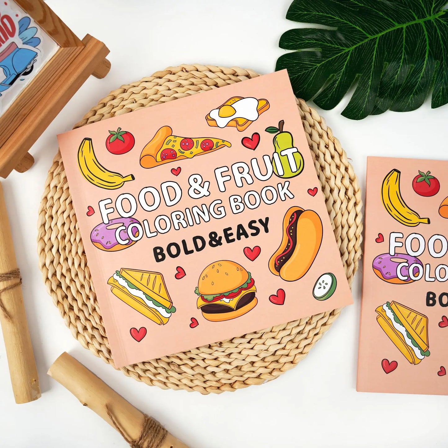 Children's Coloring Book 40 Sheets Of Food Fruit Toy