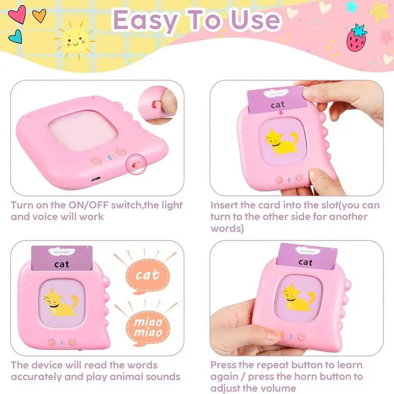 Talking Flash Cards Educational Toys