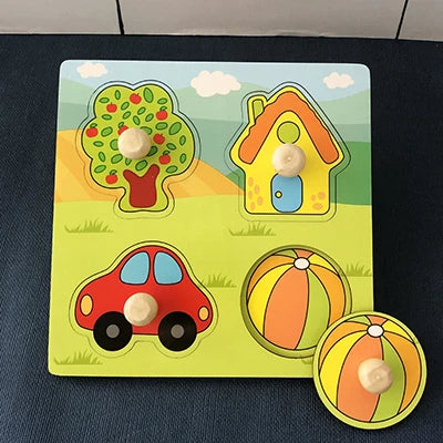 ABC Alphabet Number Shape Matching Board Game Toy