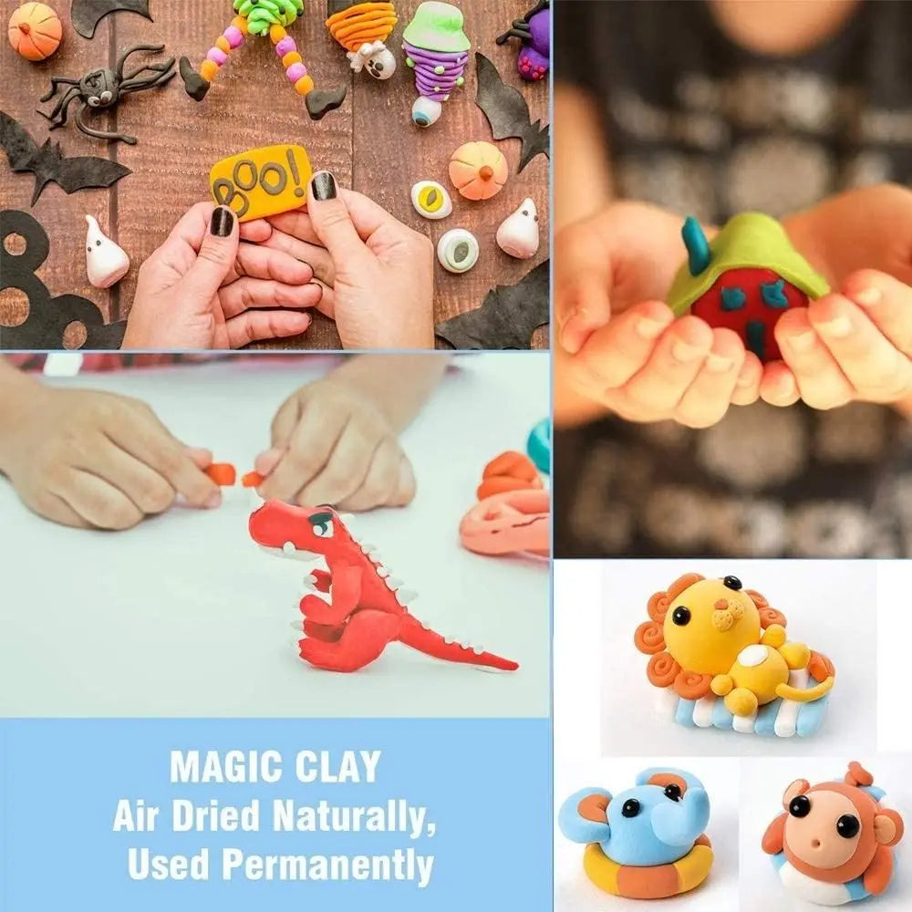 Air Dry Clay Colorful Handicrafts Kids Toys