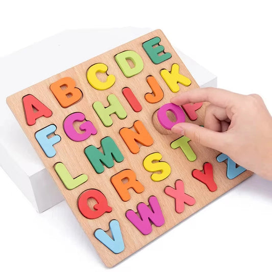 ABC Alphabet Number Shape Matching Board Game Toy