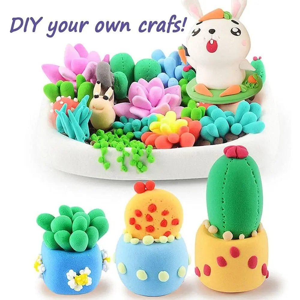 Air Dry Clay Colorful Handicrafts Kids Toys