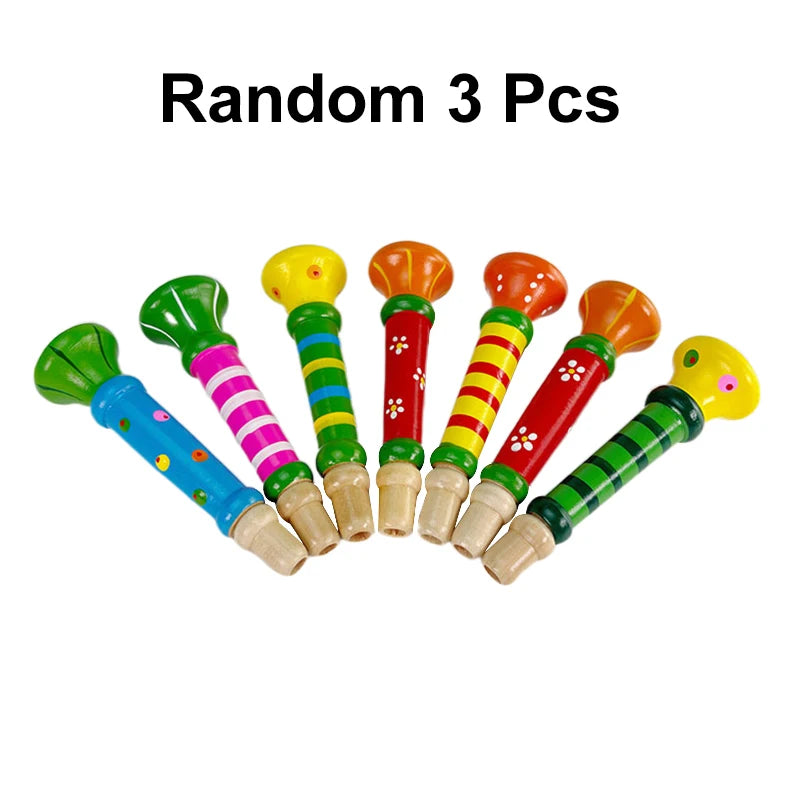 Wooden Trumpet Children Toy