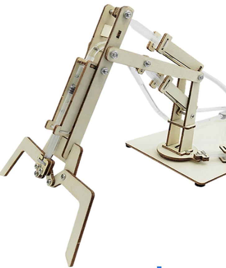 Hydraulic Mechanical Arm DIY Model – Educational Building Toy for Kids