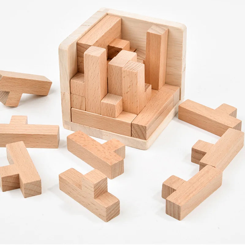 Magic Box T Shaped Puzzle IQ Logic Cube Toy