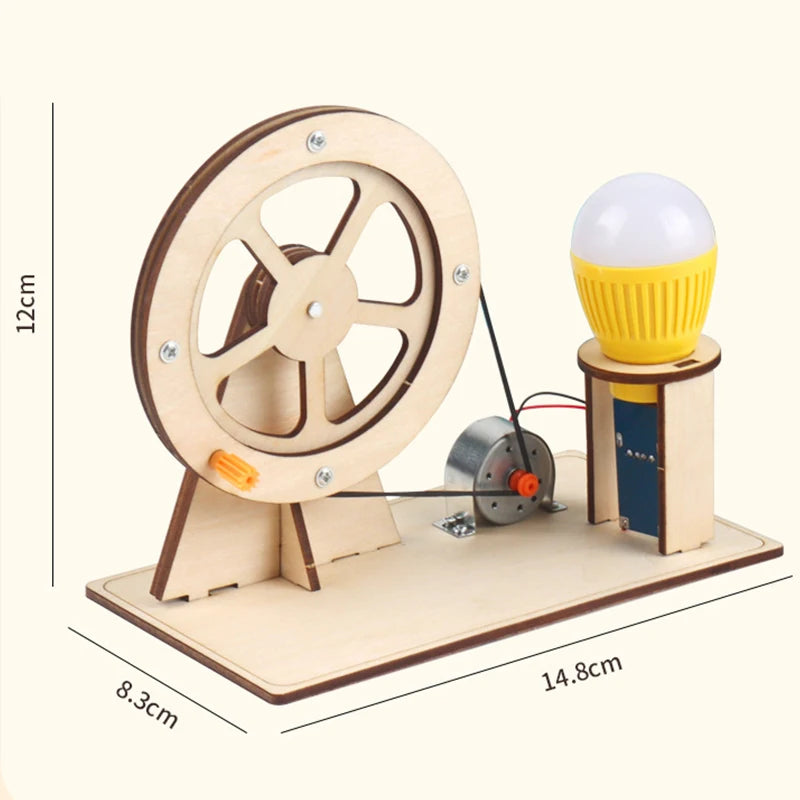Wooden Hand Generator Kids Science Toy