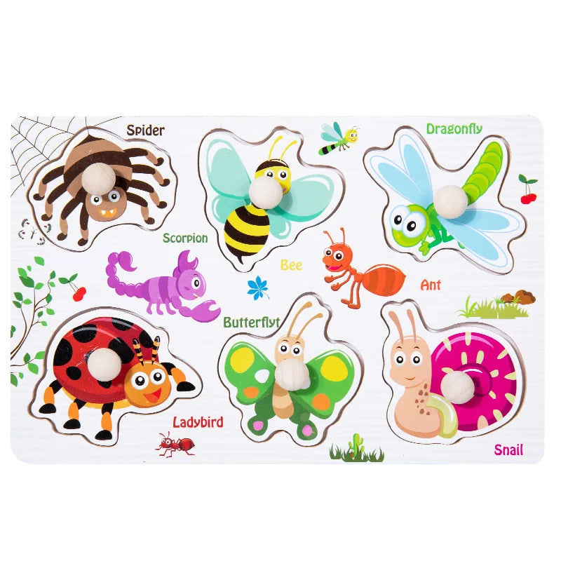ABC Alphabet Number Shape Matching Board Game Toy