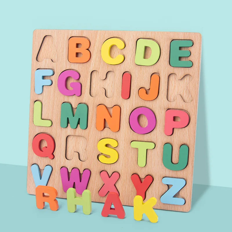 ABC Alphabet Number Shape Matching Board Game Toy
