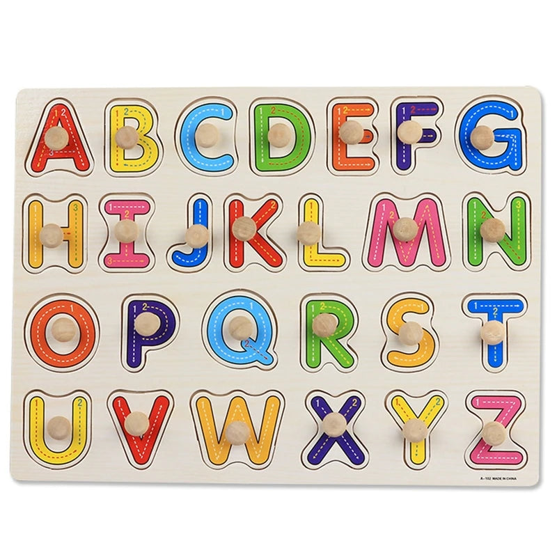 ABC Alphabet Number Shape Matching Board Game Toy