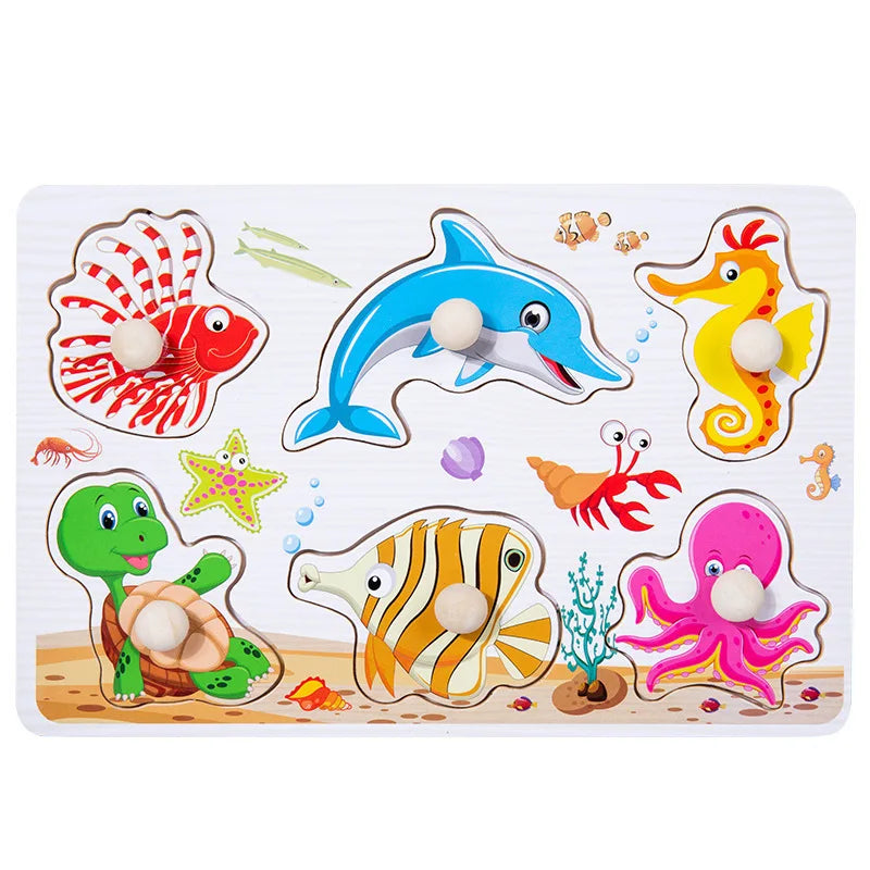ABC Alphabet Number Shape Matching Board Game Toy