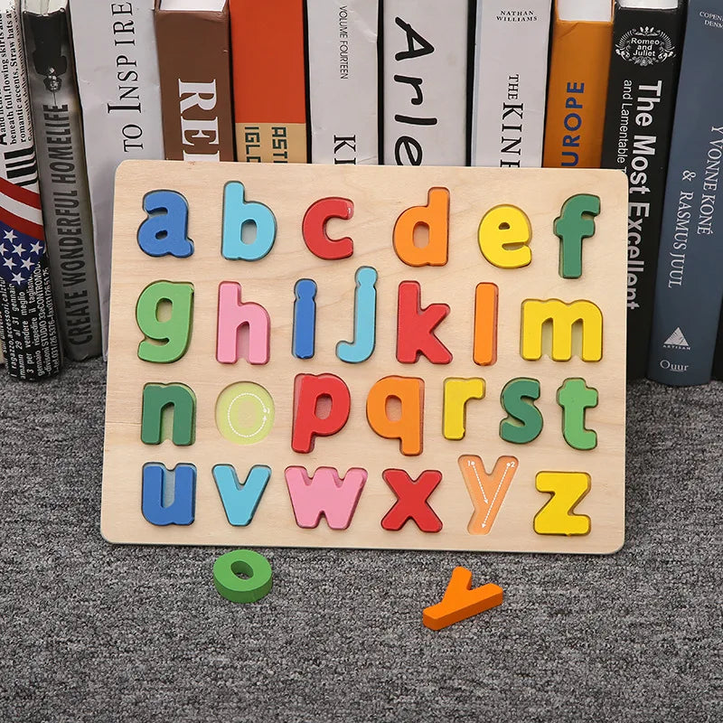 ABC Alphabet Number Shape Matching Board Game Toy