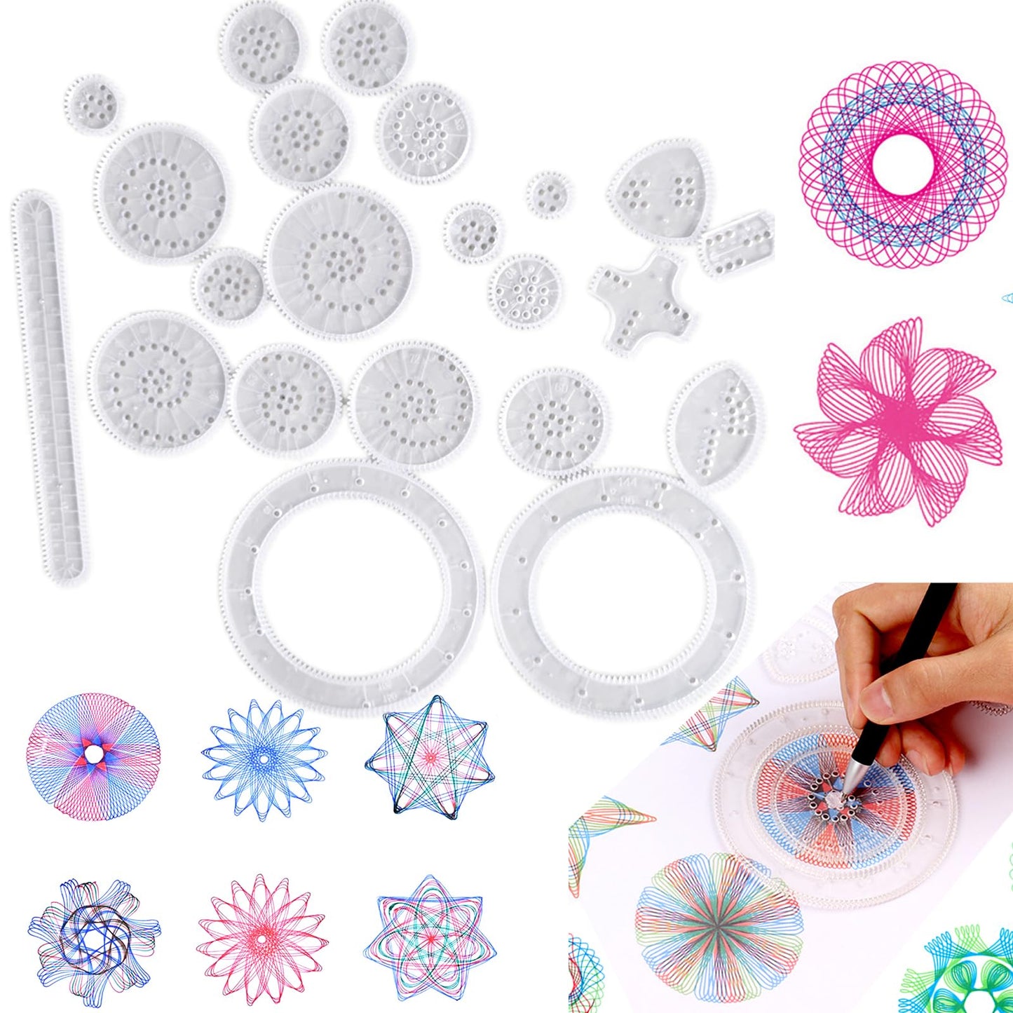 Spirograph Drawing Toy – Creative Geometric Art Set for Kids